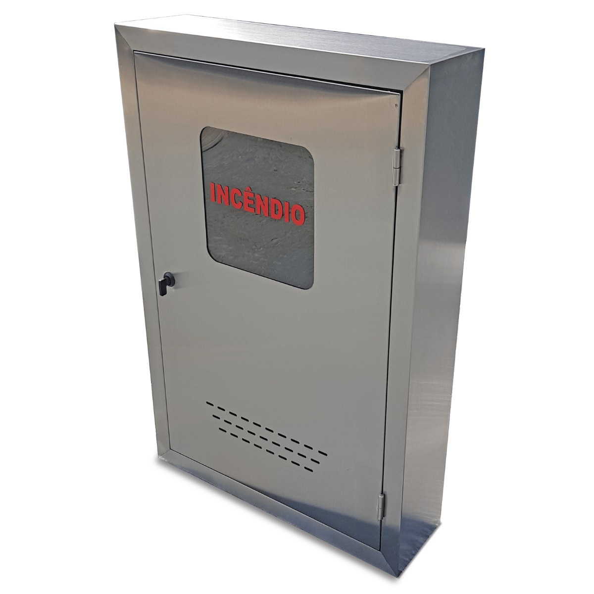 Caixa de Hidrante em Aço Inox de Sobrepor 90x60x17cm