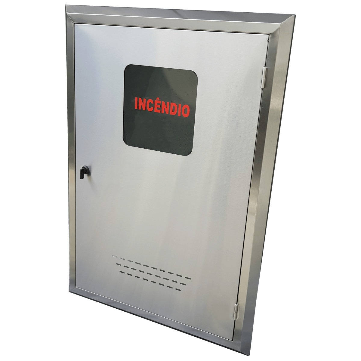 Moldura para Hidrante em Aço Inox com Porta e Visor 90x60cm